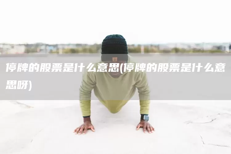 停牌的股票是什么意思(停牌的股票是什么意思呀)(图1)