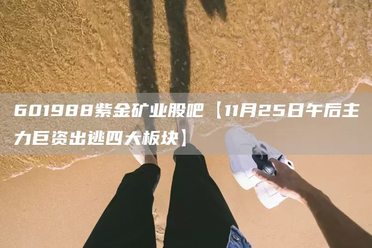 601988紫金矿业股吧【11月25日午后主力巨资出逃四大板块】(图1)