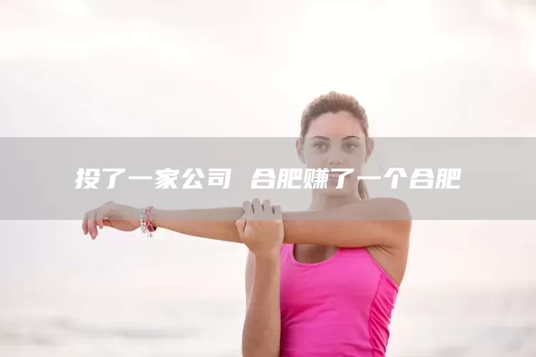 投了一家公司 合肥赚了一个合肥(图1)